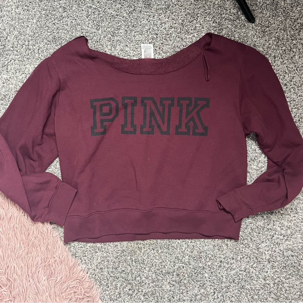 PINK Victoria's Secret Burgundy Top